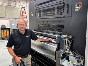 John Zenner, a Manager of Installation Project, Komori America Corporation